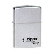  Zippo - 205 Footprints Satin Chrome